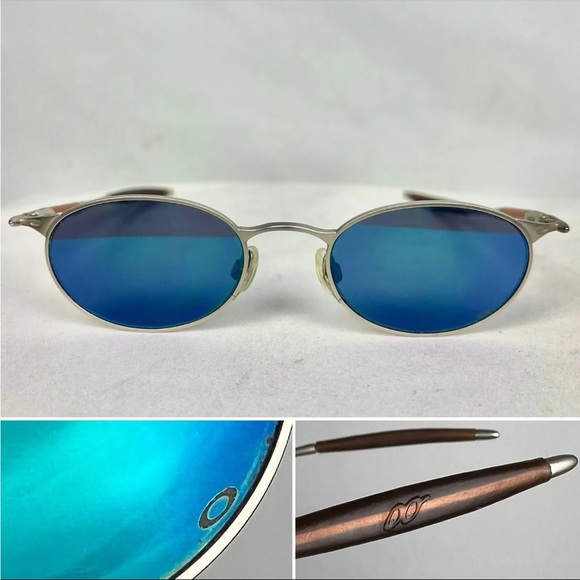 Oakley Other - OAKLEY OO Michael Jordan E-Wire Blue Iridium/Matte Silver Gen 1 Round Sunglasses